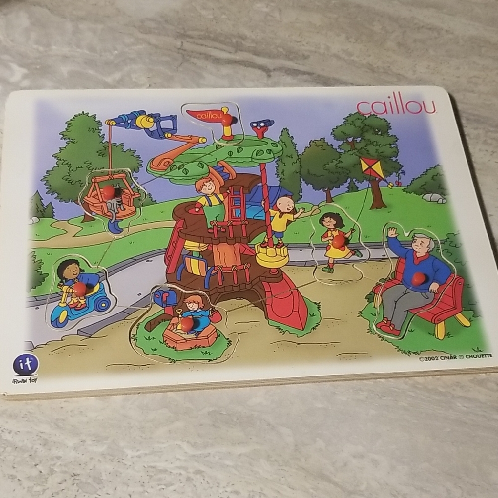 Caillou Playground Wooden Jigsaw Puzzle 2002